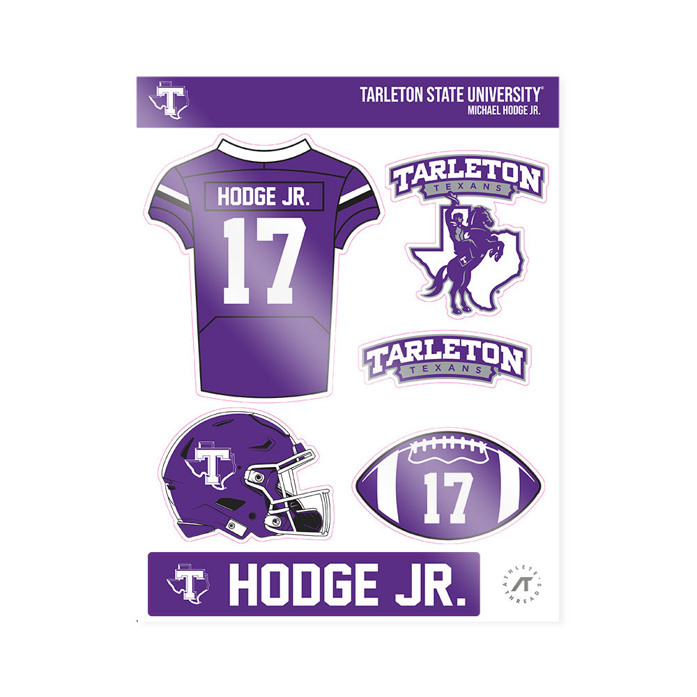 Tarleton State - NCAA Football : Michael Hodge Jr. - Sticker Sheet-0