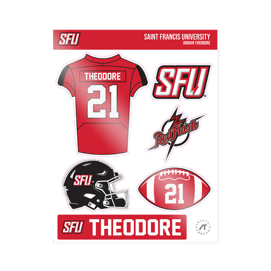 St. Francis - NCAA Football : Jordan Theodore - Sticker Sheet-0