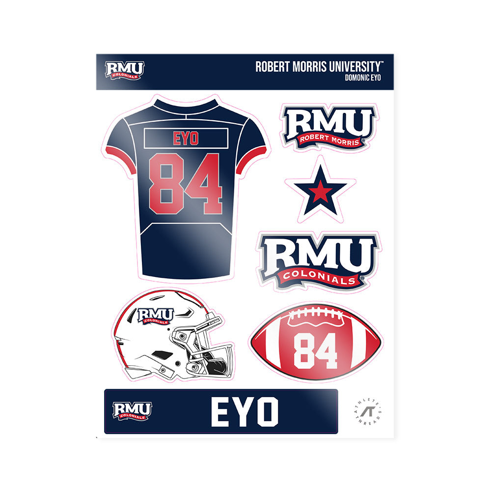 Robert Morris - NCAA Football : Domonic Eyo - Sticker Sheet-0