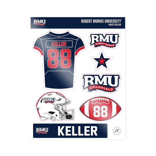 Robert Morris - NCAA Football : Finley Keller - Sticker Sheet-0