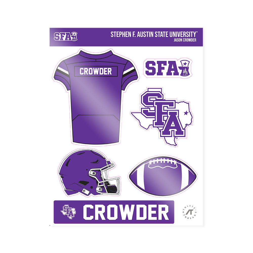 SFA - NCAA Football : Jason Crowder - Sticker Sheet-0
