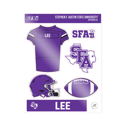 SFA - NCAA Football : Keithron Lee - Sticker Sheet-0