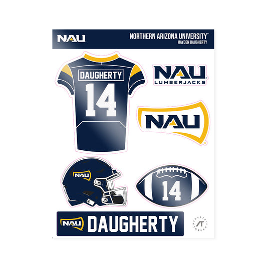 Northern Arizona - NCAA Football : Hayden Daugherty - Sticker Sheet-0