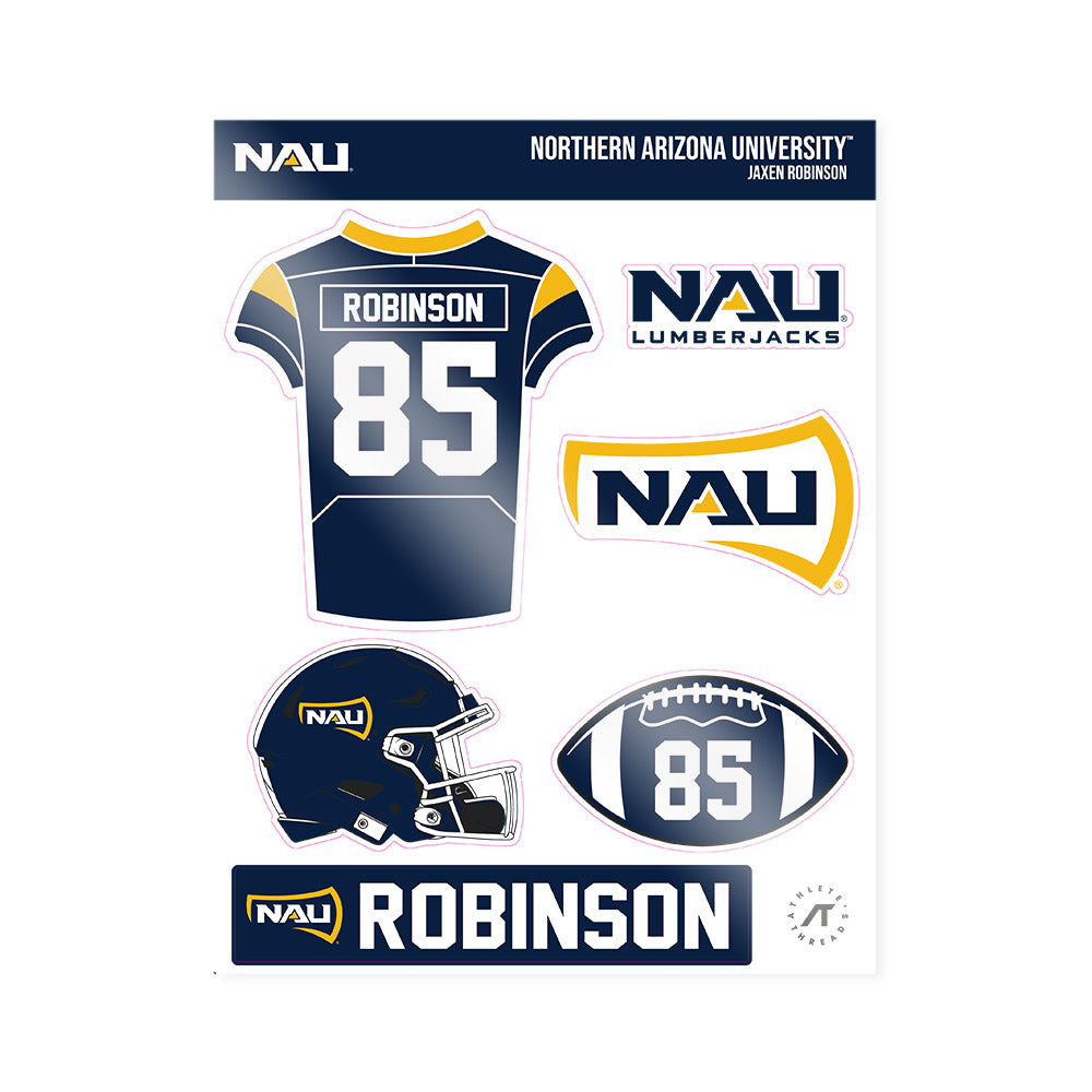 Northern Arizona - NCAA Football : Jaxen Robinson - Sticker Sheet-0