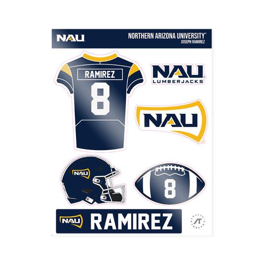 Northern Arizona - NCAA Football : Joseph Ramirez - Sticker Sheet-0