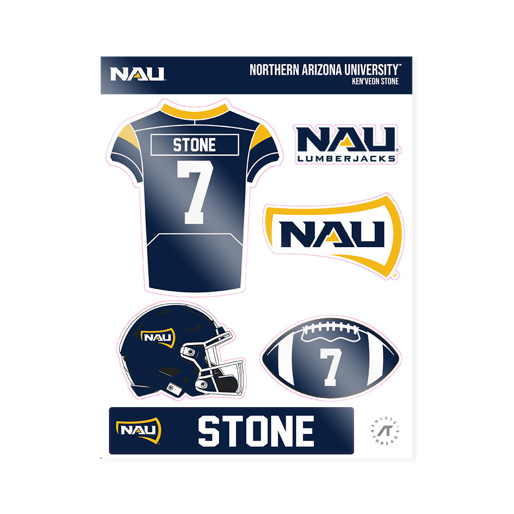 Northern Arizona - NCAA Football : Ken'Veon Stone - Sticker Sheet-0