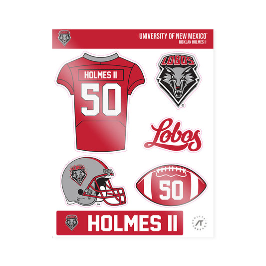 New Mexico - NCAA Football : Ricklan Holmes II - Sticker Sheet-0