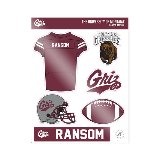 Montana - NCAA Football : Landon Ransom - Sticker Sheet-0