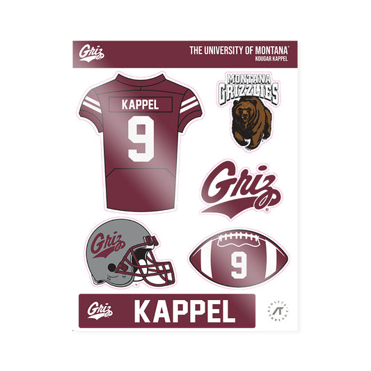 Montana - NCAA Football : Kougar Kappel - Sticker Sheet-0