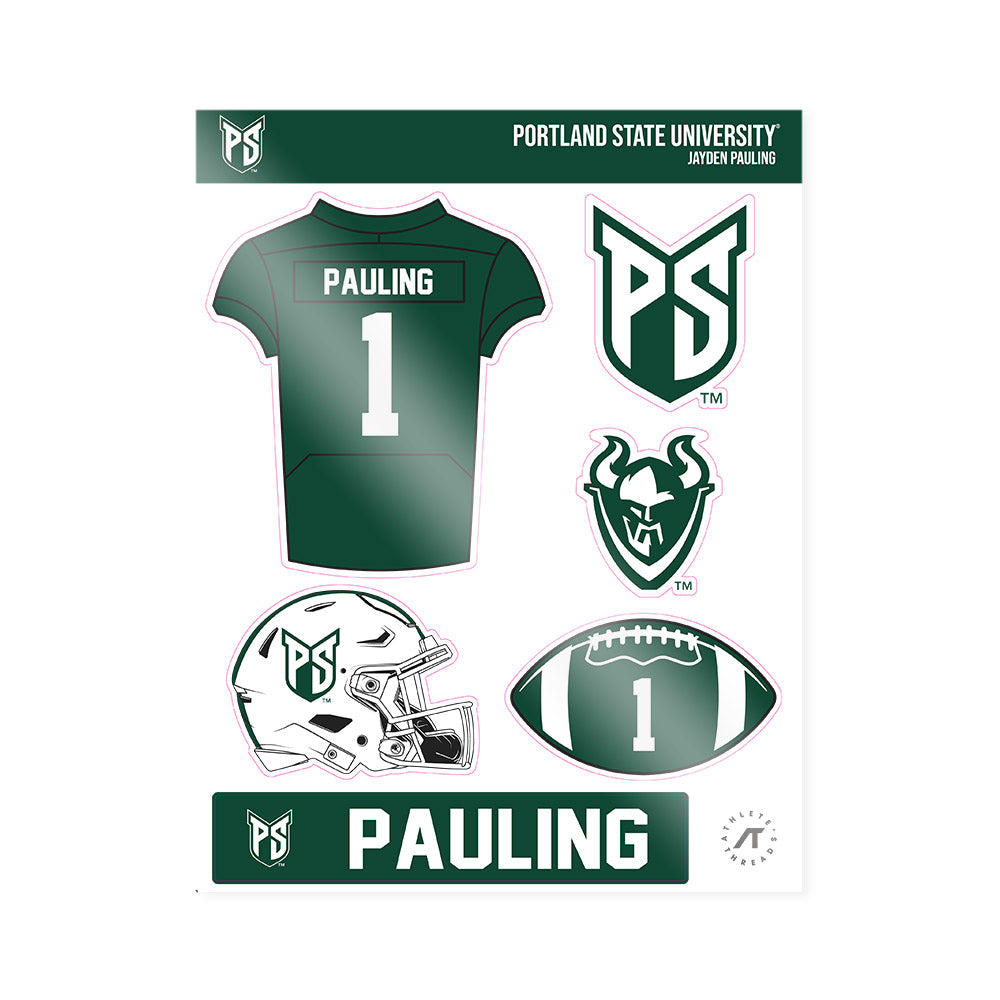 Portland State - NCAA Football : Jayden Pauling - Sticker Sheet-0