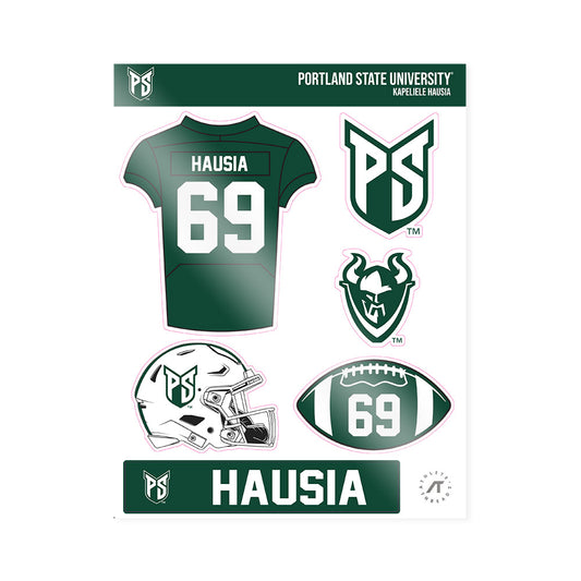 Portland State - NCAA Football : Kapeliele Hausia - Sticker Sheet-0