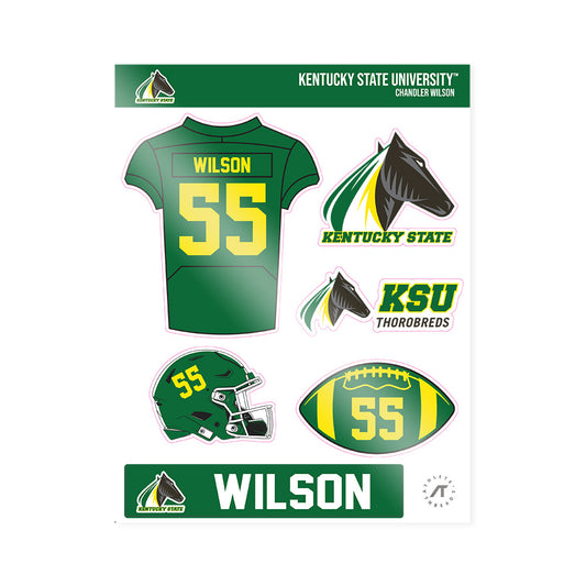 KYSU - NCAA Football : Chandler Wilson - Sticker Sheet-0
