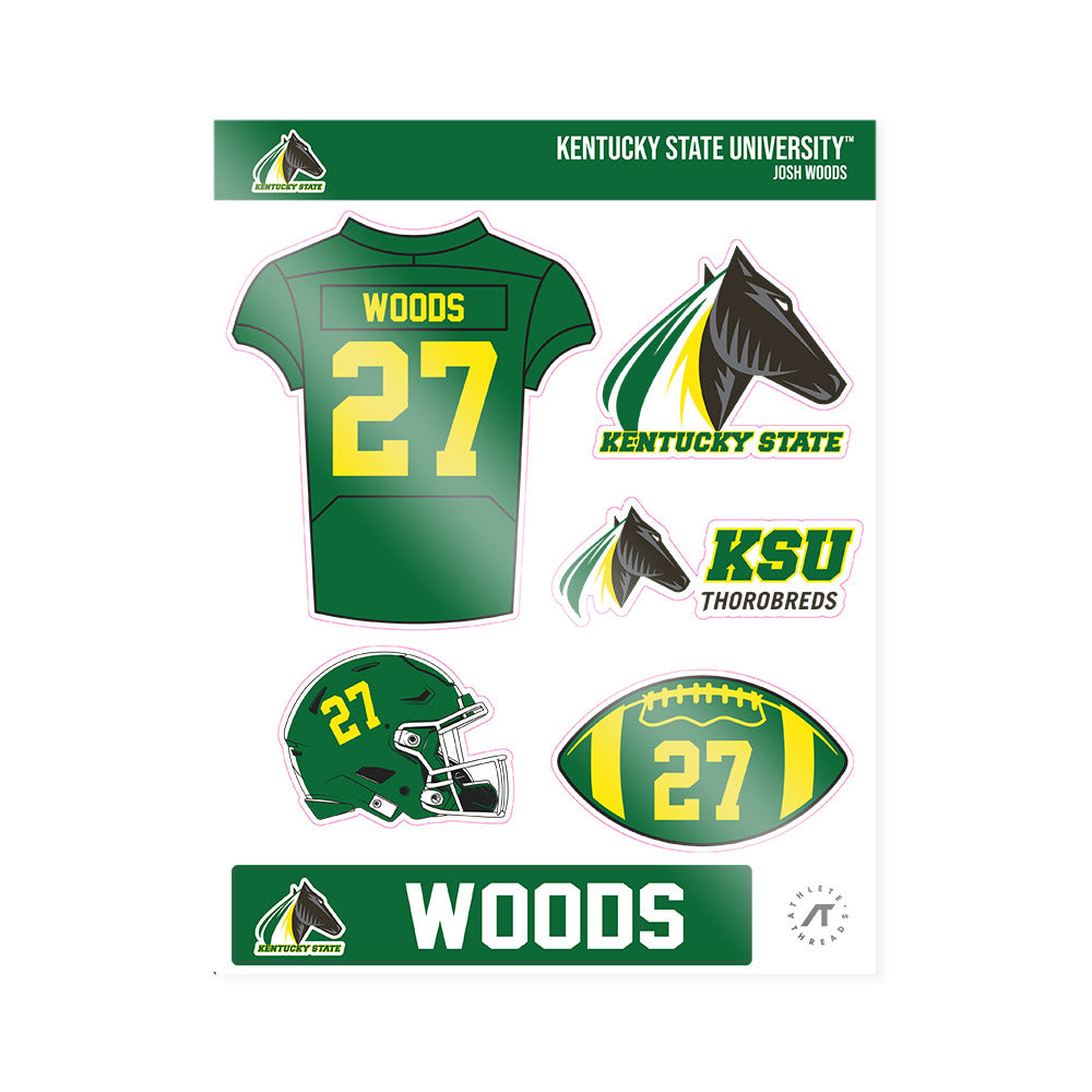 KYSU - NCAA Football : Josh Woods - Sticker Sheet-0