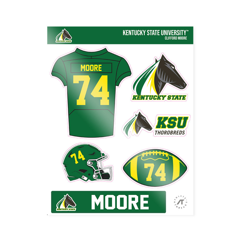 KYSU - NCAA Football : Clifford Moore - Sticker Sheet-0