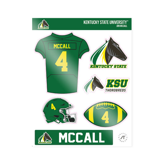 KYSU - NCAA Football : Jon Mccall - Sticker Sheet-0