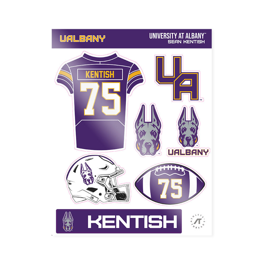 UAlbany - NCAA Football : Sean Kentish - Sticker Sheet-0