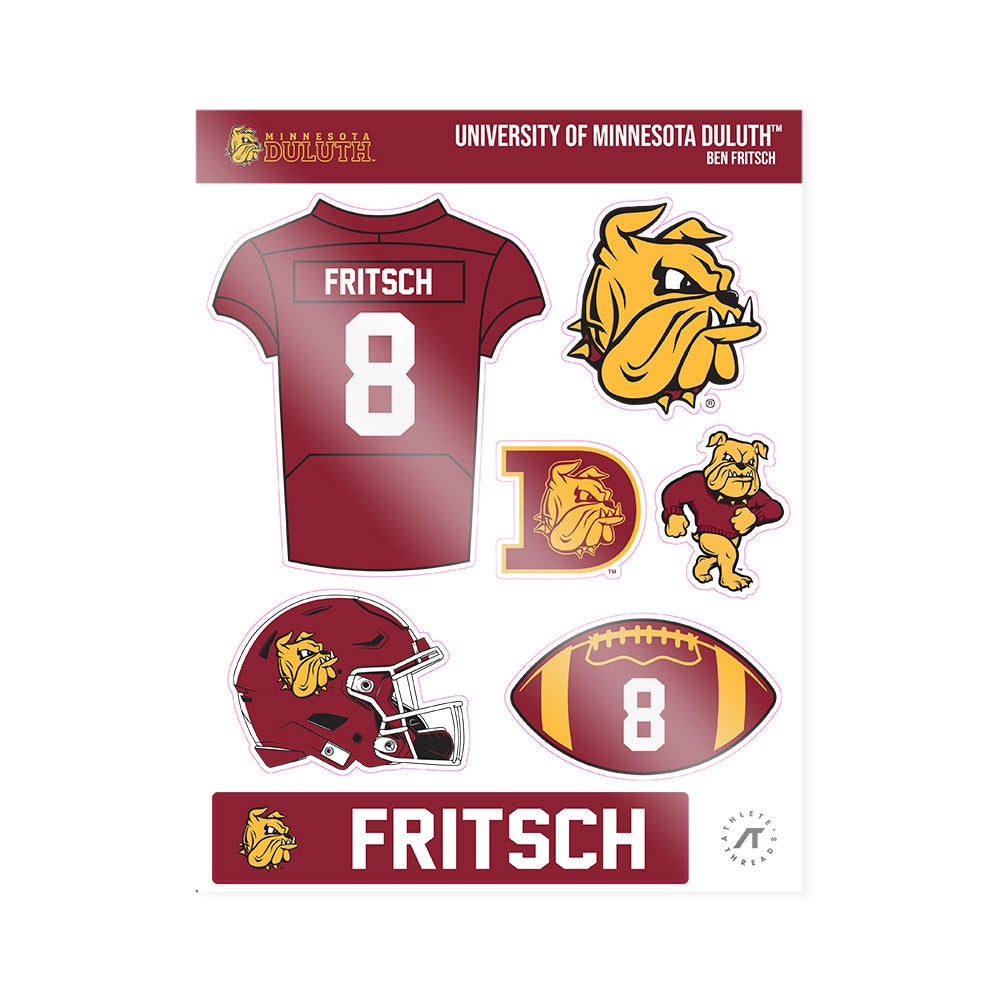 UMN Duluth - NCAA Football : Ben Fritsch - Sticker Sheet-0