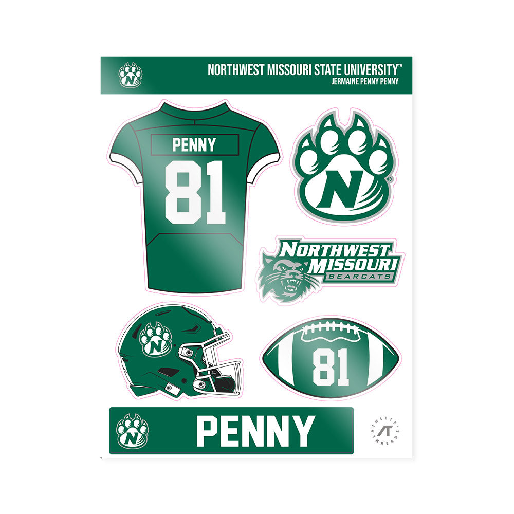 Northwest Missouri State - NCAA Football : Jermaine penny Penny - Sticker Sheet-0