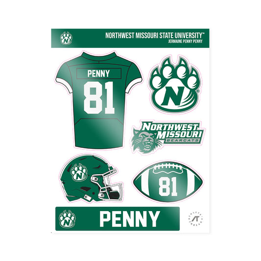 Northwest Missouri State - NCAA Football : Jermaine penny Penny - Sticker Sheet-0