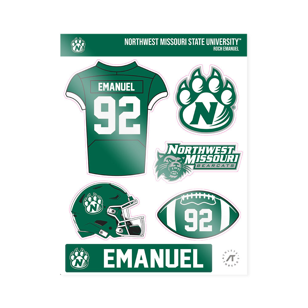 Northwest Missouri State - NCAA Football : Roch Emanuel - Sticker Sheet-0