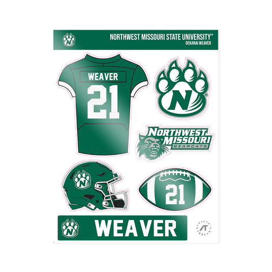 Northwest Missouri State - NCAA Football : Dekarai Weaver - Sticker Sheet-0