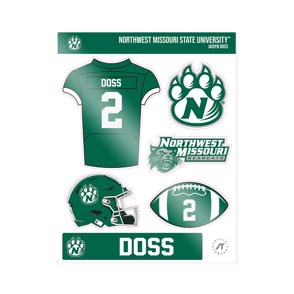 Northwest Missouri State - NCAA Football : Jaidyn Doss - Sticker Sheet-0
