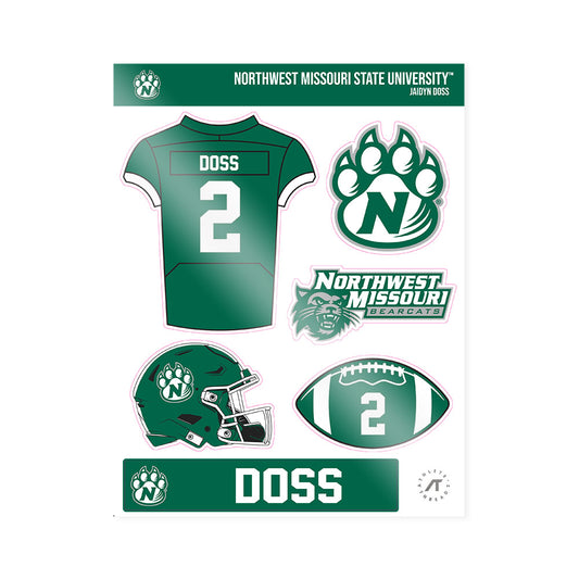 Northwest Missouri State - NCAA Football : Jaidyn Doss - Sticker Sheet-0