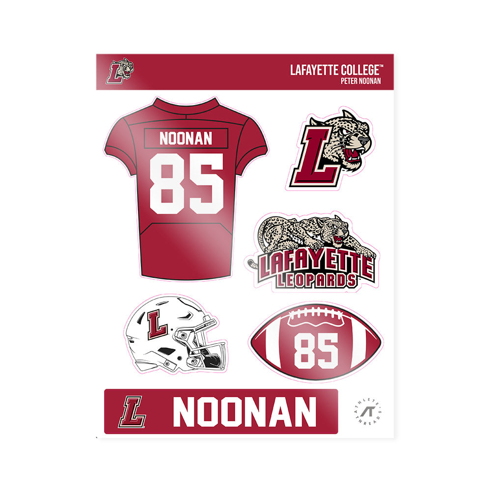 Lafayette College - NCAA Football : Peter Noonan - Sticker Sheet-0