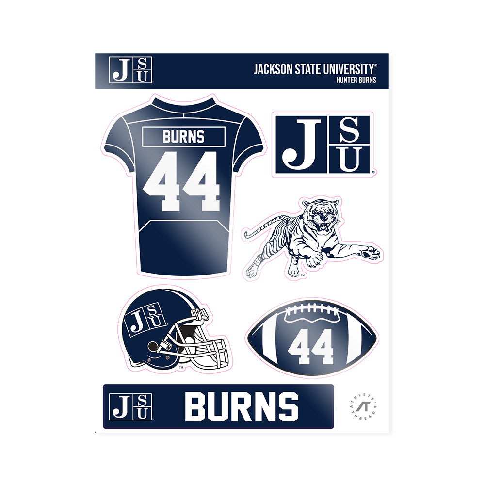 Jackson State - NCAA Football : Hunter Burns - Sticker Sheet-0