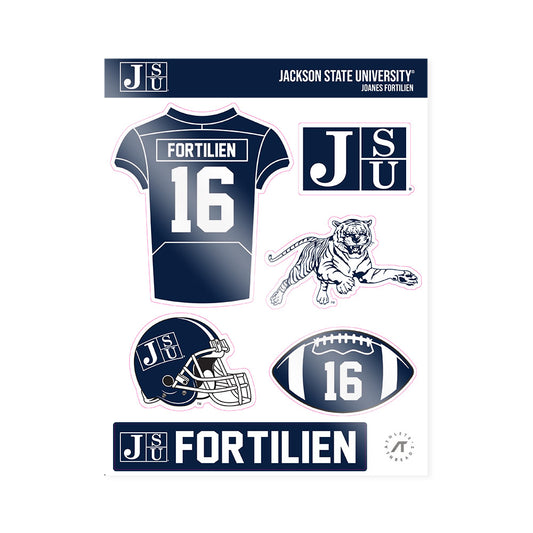 Jackson State - NCAA Football : Joanes Fortilien - Sticker Sheet-0