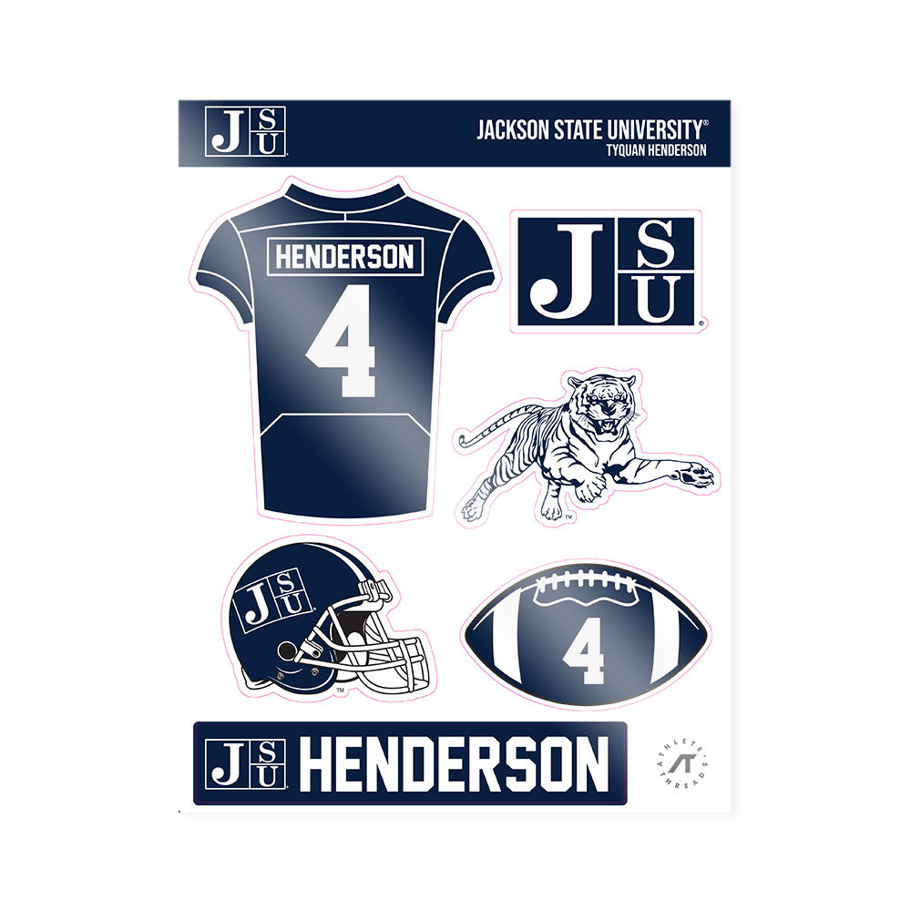 Jackson State - NCAA Football : Tyquan Henderson - Sticker Sheet-0