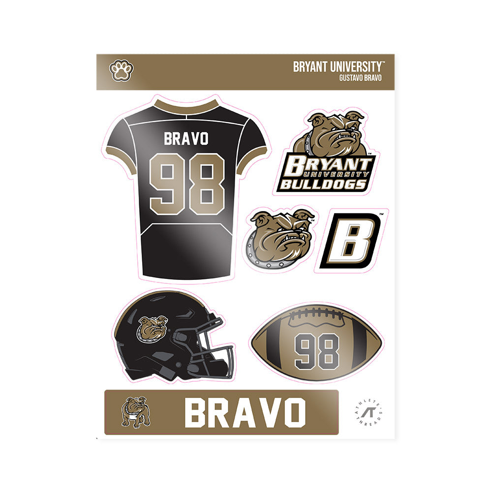 Bryant - NCAA Football : Gustavo Bravo - Sticker Sheet-0