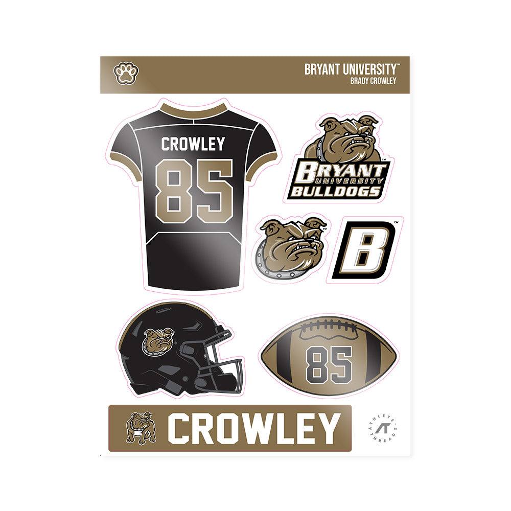 Bryant - NCAA Football : Brady Crowley - Sticker Sheet-0