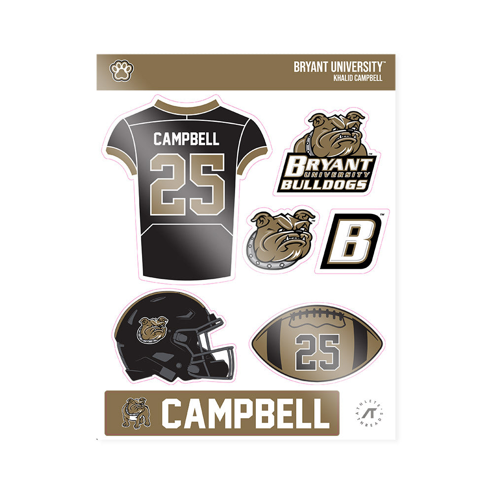 Bryant - NCAA Football : Khalid Campbell - Sticker Sheet-0