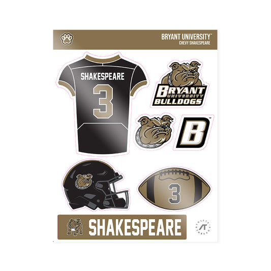 Bryant - NCAA Football : Chevy Shakespeare - Sticker Sheet-0
