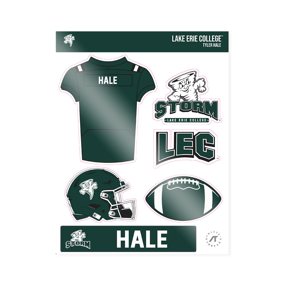 Lake Erie College - NCAA Football : Tyler Hale - Sticker Sheet-0