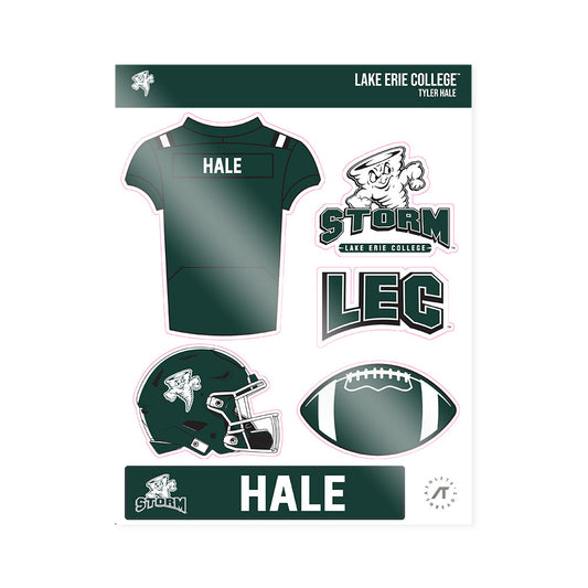 Lake Erie College - NCAA Football : Tyler Hale - Sticker Sheet-0