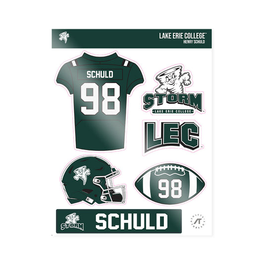 Lake Erie College - NCAA Football : Henry Schuld - Sticker Sheet-0