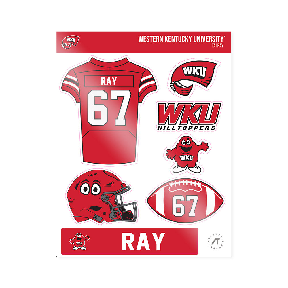 Western Kentucky - NCAA Football : Tai Ray - Sticker Sheet-0
