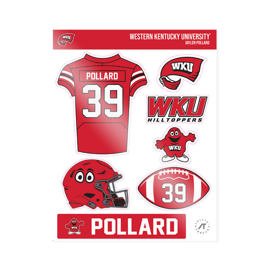 Western Kentucky - NCAA Football : Jaylen Pollard - Sticker Sheet-0