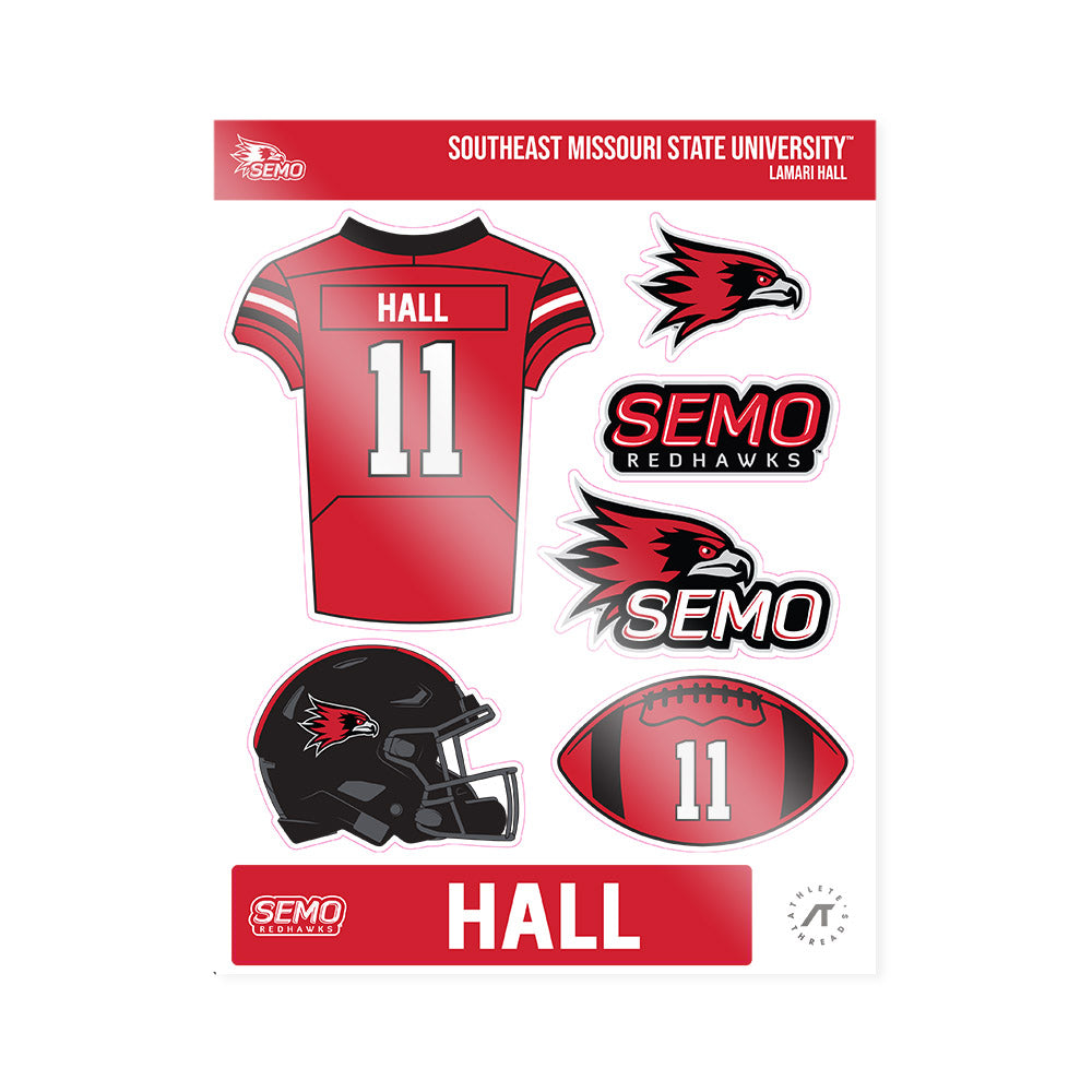 SEMO - NCAA Football : Lamari Hall - Sticker Sheet-0