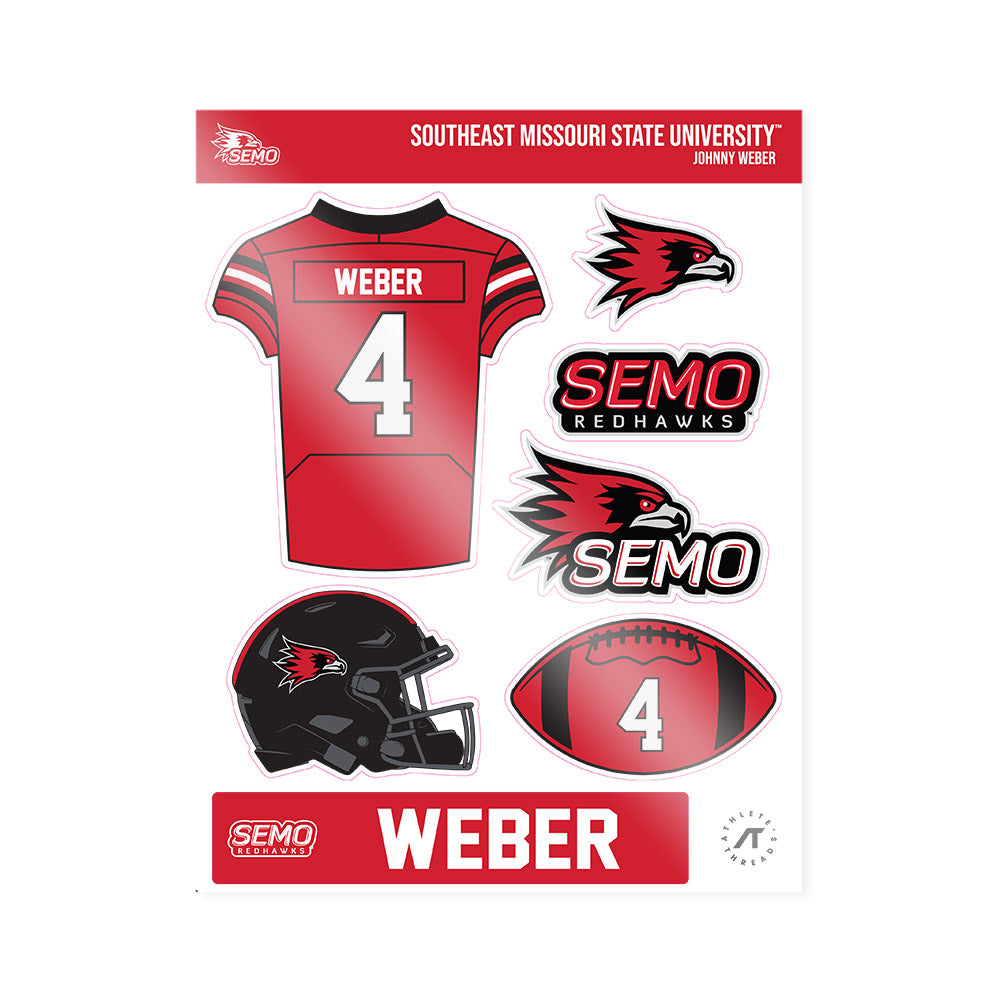 SEMO - NCAA Football : Johnny Weber - Sticker Sheet-0