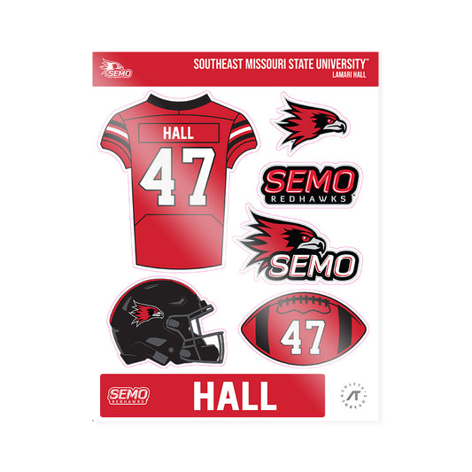 SEMO - NCAA Football : Lamari Hall - Sticker Sheet-0