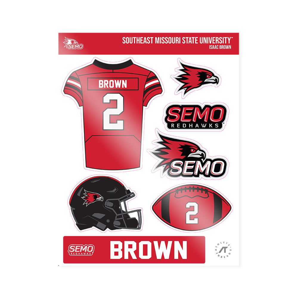 SEMO - NCAA Football : Isaac Brown - Sticker Sheet-0