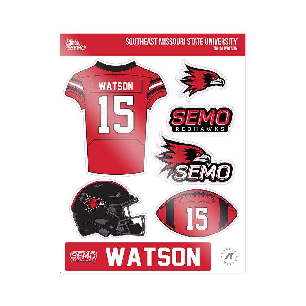 SEMO - NCAA Football : Najai Watson - Sticker Sheet-0