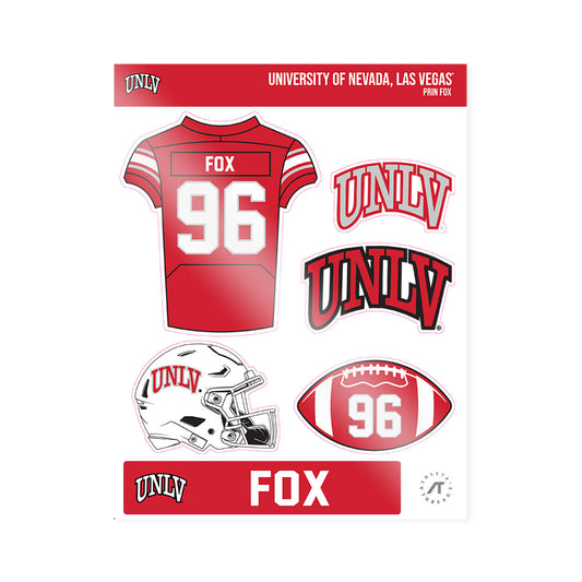 UNLV - NCAA Football : Prin Fox - Sticker Sheet-0