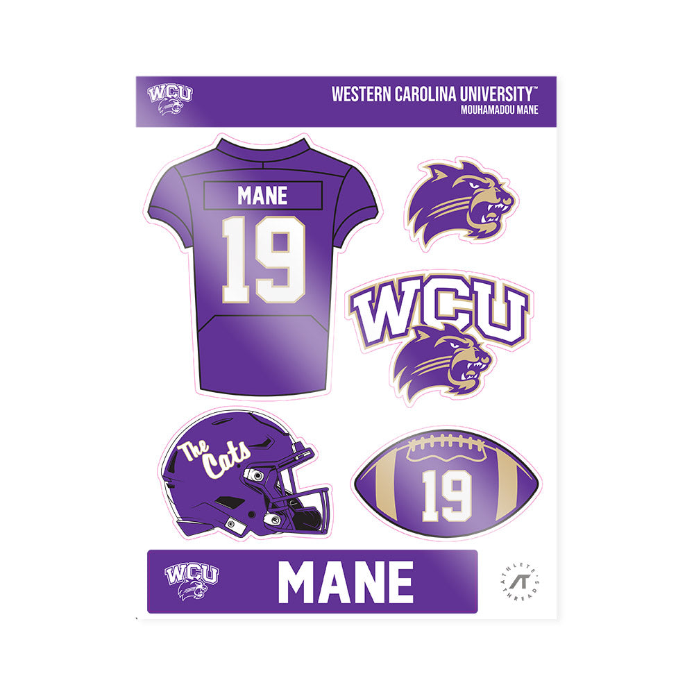 Western Carolina - NCAA Football : Mouhamadou Mane - Sticker Sheet-0