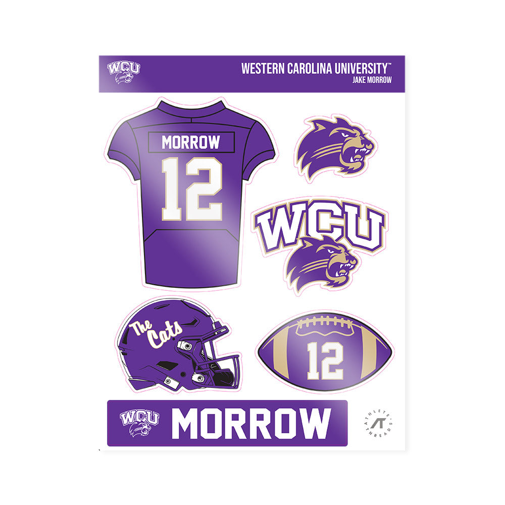 Western Carolina - NCAA Football : Jake Morrow - Sticker Sheet-0