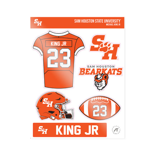 SHSU - NCAA Football : Michael King Jr - Sticker Sheet-0