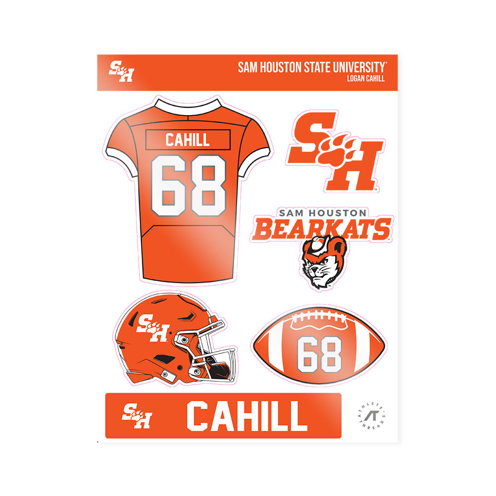 SHSU - NCAA Football : Logan Cahill - Sticker Sheet-0